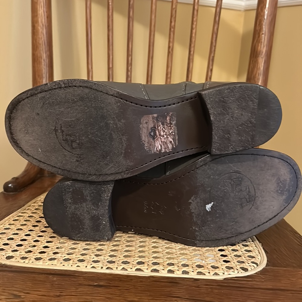 Tory Burch Brown Leather Boots, Size 8 1/2 M - Picture 5 of 13